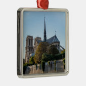 Famous Notre Dame de Paris Cathedral - Frankrijk Metalen Ornament (Rechts)