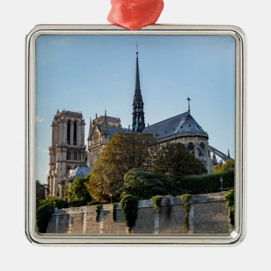 Famous Notre Dame de Paris Cathedral - Frankrijk Metalen Ornament (Voorkant)