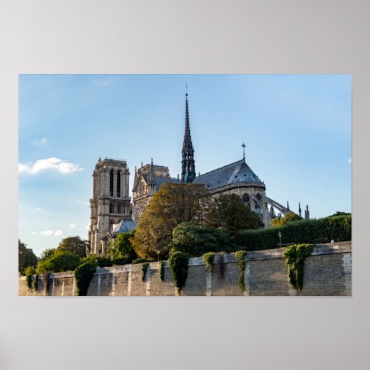 Famous Notre Dame de Paris Cathedral - Frankrijk Poster (Voorkant)