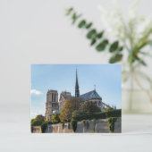 Famous Notre Dame de Paris-kathedraal - Frankrijk Briefkaart (Staand voorkant)