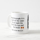 Famous Photographer Quote 2  Camera Afbeelding Koffiemok (Voorkant links)