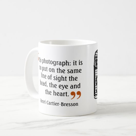 Famous Photographer Quote 2  Camera Afbeelding Koffiemok (Voorkant links)