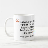Famous Photographer Quote 2  Camera Afbeelding Koffiemok (Links)