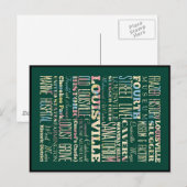 Famous Places of Louisville, Kentucky. Briefkaart (Voorkant / Achterkant)