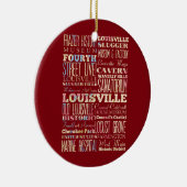 Famous Places of Louisville, Kentucky. Keramisch Ornament (Rechts)
