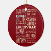 Famous Places of Louisville, Kentucky. Keramisch Ornament (Links)