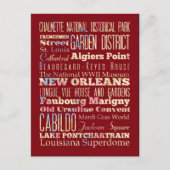 Famous Places of New Orleans, Louisiana. Briefkaart (Voorkant)
