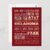Famous Places of Oklahoma, Verenigde Staten. Briefkaart (Voorkant / Achterkant)