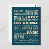 Famous Places of Oklahoma, Verenigde Staten. Briefkaart (Voorkant / Achterkant)