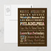 Famous Places of Philadelphia, Pennsylvania. Briefkaart (Voorkant / Achterkant)