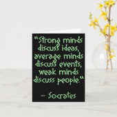 Famous Quote Philosophy Socrates  Kaart (Gele Bloem)