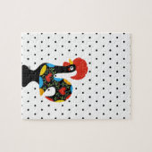 Famous Rooster of Barcelos Nr 09 - Polka Dots Legpuzzel (Horizontaal)