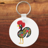 Famous Rooster van Barcelona Portugal Nr. 07 Sleutelhanger (Voorkant)