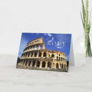 Famous Ruinen van het Colosseum   Rome Italië Bedankkaart