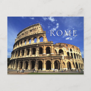 Famous Ruïnes van het Colosseum   Rome Italië Briefkaart