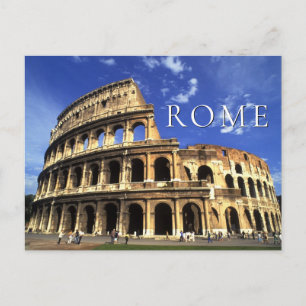 Famous Ruïnes van het Colosseum   Rome Italië Briefkaart