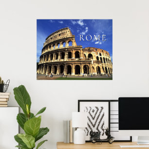 Famous Ruïnes van het Colosseum   Rome Italië Poster
