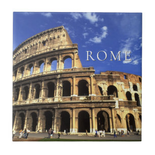 Famous Ruïnes van het Colosseum   Rome Italië Tegeltje