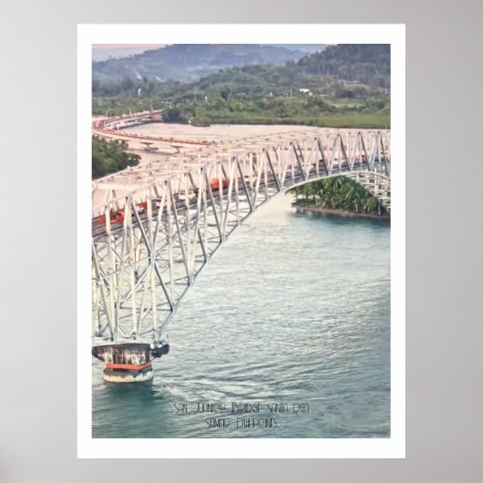 Famous San Juanico Bridge, Ph. - Poster (Voorkant)