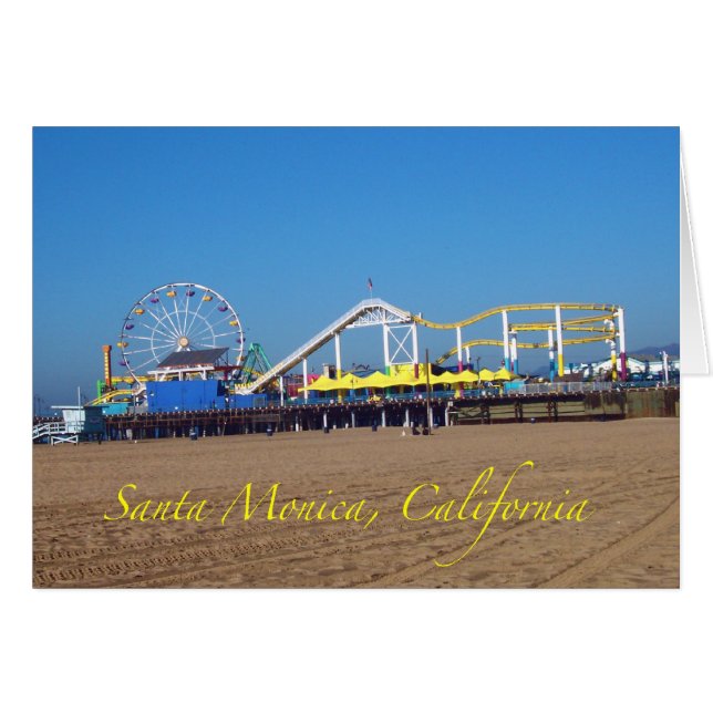 Famous Santa Monica, California Pier Ferris Wheel (Voorkant Horizontaal)