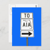 Famous State Road A1A Briefkaart (Voorkant / Achterkant)