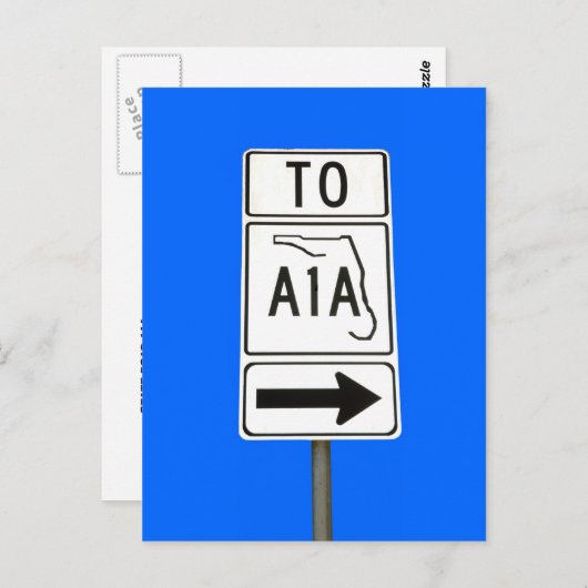 Famous State Road A1A Briefkaart (Voorkant / Achterkant)