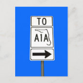 Famous State Road A1A Briefkaart (Voorkant)