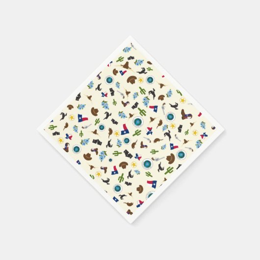 Famous Texas items - de enige sterrenstaat Servetten (Hoek)