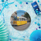 Famous Tramway 2 in Boedapest, Hongarije Papieren Bordje (Feest)