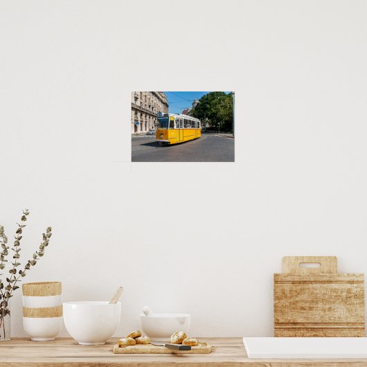 Famous Tramway 2 in Boedapest, Hongarije Poster (Keuken)