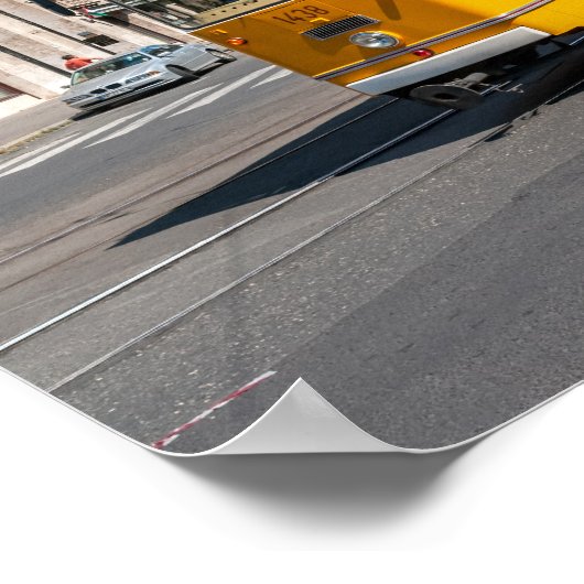 Famous Tramway 2 in Boedapest, Hongarije Poster (Hoek)