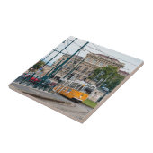 Famous Tramway 2 in Boedapest, Hongarije Tegeltje (Zijkant)