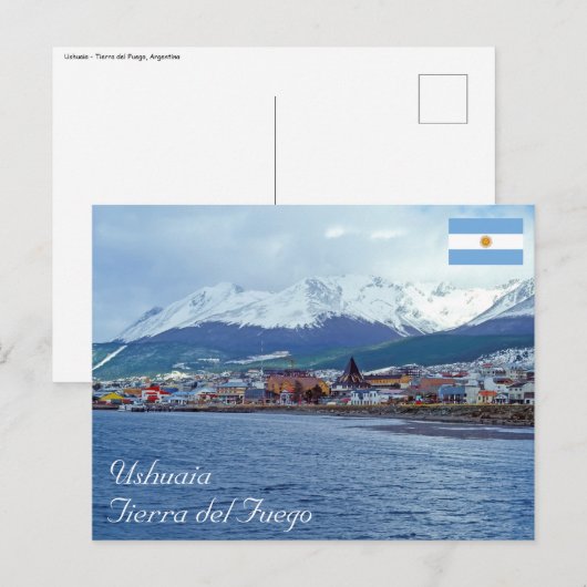 Famous Ushuaia - Tierra del Fuego, Argentinië Briefkaart (Voorkant / Achterkant)