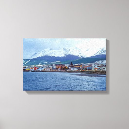 Famous Ushuaia - Tierra del Fuego, Argentinië Canvas Afdruk (Voorkant)