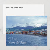 Famous Ushuaia - Tierra del Fuego, Argentinië Kaart (Voorkant / Achterkant)