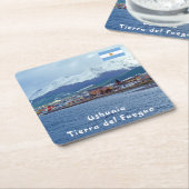 Famous Ushuaia - Tierra del Fuego, Argentinië Kartonnen Onderzetters (Schuin)