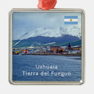 Famous Ushuaia - Tierra del Fuego, Argentinië Metalen Ornament