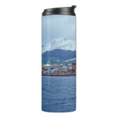 Famous Ushuaia - Tierra del Fuego, Argentinië Thermosbeker (Gedraaid links)