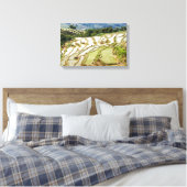 Famous yuanyang Rice Terraces - Yunnan, China Canvas Afdruk (Insitu (Slaapkamer))