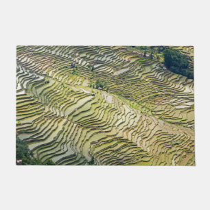 Famous yuanyang Rice Terraces - Yunnan, China Deurmat