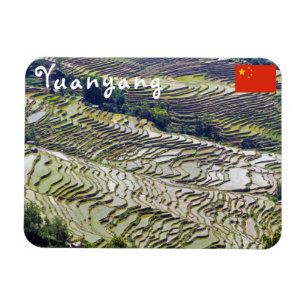Famous yuanyang Rice Terraces - Yunnan, China Magneet