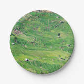 Famous yuanyang Rice Terraces - Yunnan, China Papieren Bordje (Voorkant)