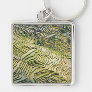 Famous yuanyang Rice Terraces - Yunnan, China Sleutelhanger