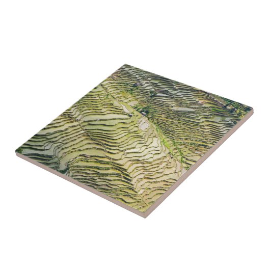 Famous yuanyang Rice Terraces - Yunnan, China Tegeltje (Zijkant)