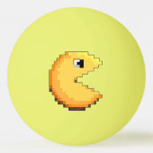 fan art PacMan tribute Black Pixel art Pingpongbal (Voorkant)