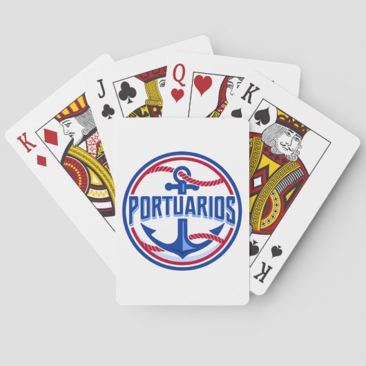 Fan articulo Beisbol Cuba Portuarios. Pokerkaarten (Achterkant)