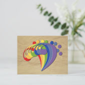 Fan Bass Rainbow Briefkaart (Staand voorkant)