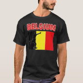 Fan Belgium National Team World Football Soccer T-shirt (Voorkant)