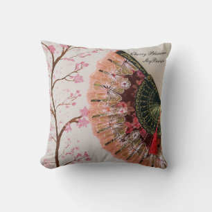 "Fan collectie" kersenbloesems Kussen