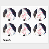 "Fan Dancer Detail" Ronde Sticker (Vel)